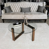 Stol za kafu-kavu Yuvarlak Cam Orta Sehpa S300