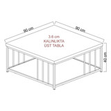 Stol za kafu-kavu Zenn - antracit, zlato Stol za kafu-kavu Zenn - antracit, zlato