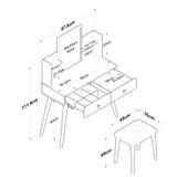Stol za sminkanje BJ102-2235 Stol za sminkanje BJ102-2235