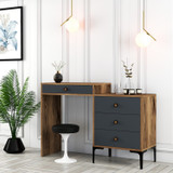 Stol za sminkanje Lisabon 550 - orah, antracit