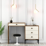 Stol za sminkanje Lisabon 554 - Orah, krem