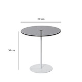 Bočni stolići Chill-Out - bijela, tamno siva