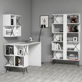 Studijski sto i polica za knjige Extra 2 – Bijela Studijski sto i polica za knjige Extra 2 – Bijela