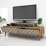 Hanah Home TV stalak Grad - orah, krem  Hanah Home TV stalak Grad - orah, krem
