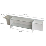 Hanah Home TV stalak Escape – Bijela 