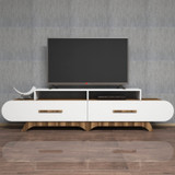 Hanah Home TV stalak Flora - orah, bijela 