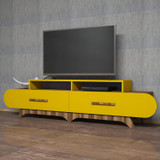 Hanah Home TV stalak Flora - orah, žuta 