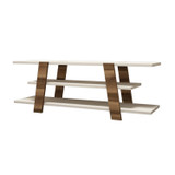 Hanah Home TV stalak Cvijet - orah, krem 