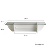 Hanah Home TV stalak Ljiljan – Bijela 