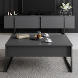 Hanah Home TV stalak Luxe - antracit, crna 
