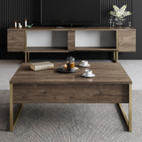 Hanah Home TV stalak Luxe - orah, zlato 