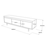 Hanah Home TV stalak LV1 - RL 