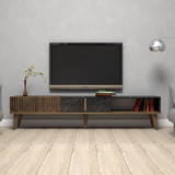 Hanah Home TV stalak Milano - orah, crni 
