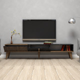 Hanah Home TV stalak Milano - orah, crni 
