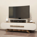 Hanah Home TV stalak Ruža - orah, krem  Hanah Home TV stalak Ruža - orah, krem