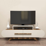 Hanah Home TV stalak Ruža - orah, krem  Hanah Home TV stalak Ruža - orah, krem