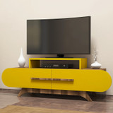 Hanah Home TV stalak Ruža - orah, žuta 