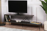 Hanah Home TV stalak Ulica - tamno smeđa 