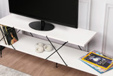 Hanah Home TV stalak Ulica – Bijela 