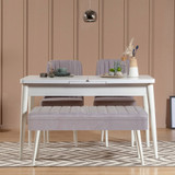 Produživi set stolova i stolica (4 komada) Vina 0701 - 3 -
Bijela,
Siva