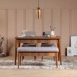 Produživi set stolova i stolica (4 komada) Vina 0701 - Soho, Orah