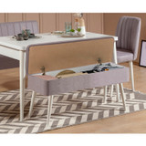 Produživi set stolova i stolica (5 komada) Vina 0701 - 4 -
  Bijela,
  Siva