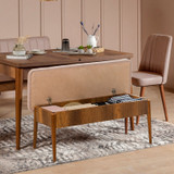 Produživi set stolova i stolica (5 komada) Vina orah kamen