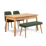 Set stolova i stolica (4 komada) Costa Atlantice-Zelena