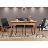 Set stolova i stolica (5 komada) Costa Atlantice-Antracit