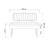 Klupa za sjedenje Vina 1053 - 1 -
  Antracit,
  Orah