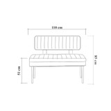 Klupa za sjedenje Vina banka Antracit, Atlantik