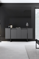 Komoda Luxe - antracit, crna Komoda Luxe - antracit, crna