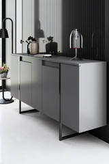 Komoda Luxe - antracit, crna Komoda Luxe - antracit, crna