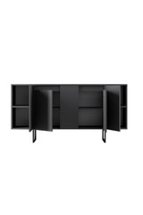 Komoda Luxe - antracit, crna