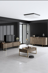 Komoda Luxe - orah, zlato Komoda Luxe - orah, zlato