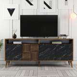 Komoda Milano - orah, crni mermer Komoda Milano - orah, crni mermer