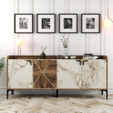 Komoda Venedik - orah, bijeli mramor Komoda Venedik - orah, bijeli mramor