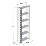 Polica za knjige Grad – Bijeli