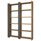 Polica za knjige Grad 2 - orah, kalcedon Polica za knjige Grad 2 - orah, kalcedon