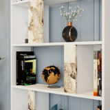 Polica za knjige Lima - Bijeli mermer