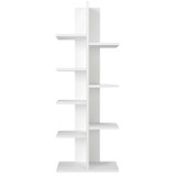 Polica za knjige Drvo – Bijelo