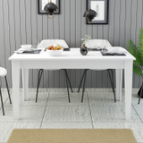 Trpezarijski blagovaonski stol Milano 519 - Bijela