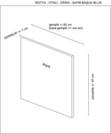 Uzglavlje Vitalia 150 - Antracit