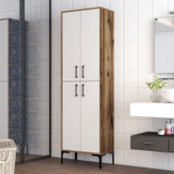 Višenamjenski kabinet Berlin A - orah, bijela