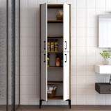 Višenamjenski kabinet Berlin A - orah, bijela