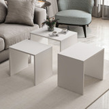 Stolici za kafu-kavu (3 komada) Alya – Bijela