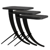 Stolici za kafu-kavu (3 komada) Pion - crni mramor