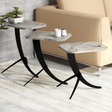 Stolici za kafu-kavu (3 komada) Pion - bijeli mramor