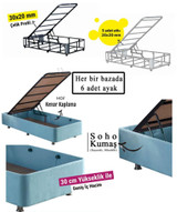 Jednokrevetna baza Ugodan jednokrevetni - 100x200