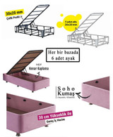 Jednokrevetna baza Pinky Single - 90x190